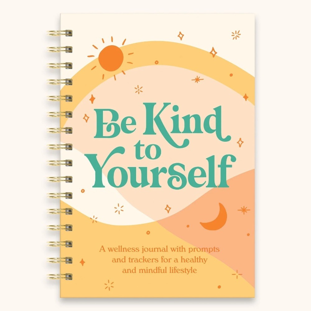 Be Kind to Yourself/wellness journal/tracker Spiral Notebook/144 pages - NWT